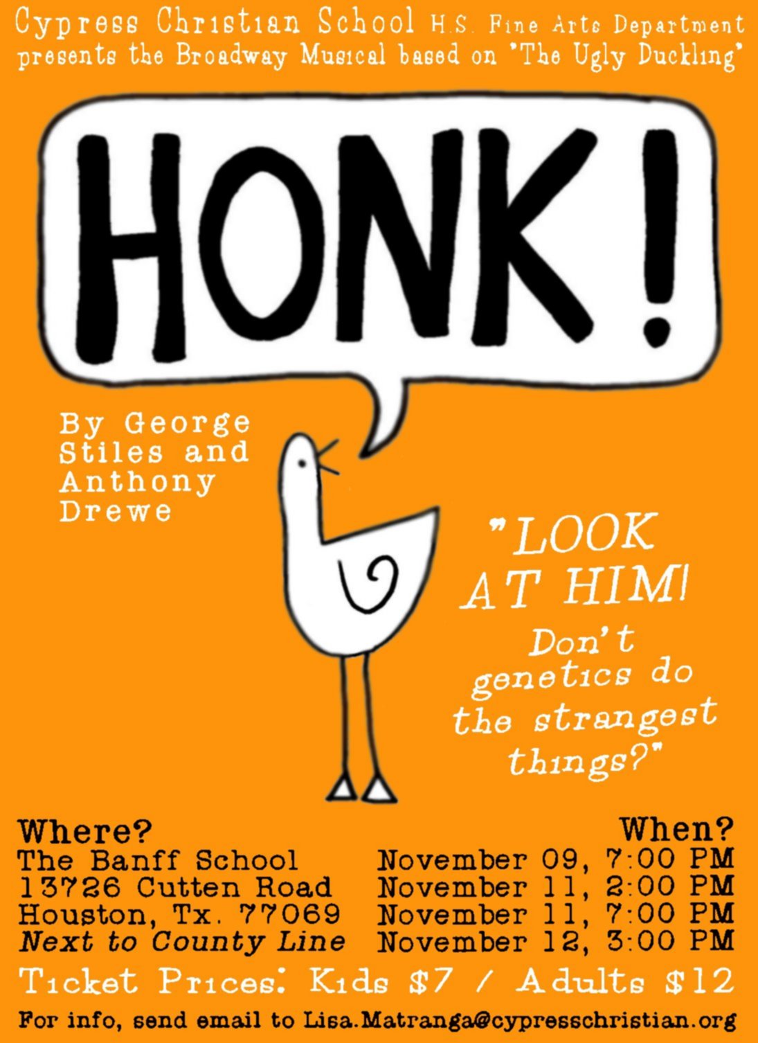 HONK poster orange2