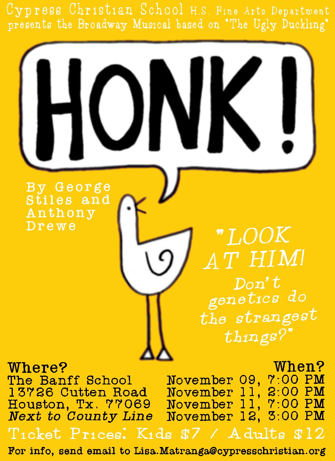 HONK poster yelloworange2